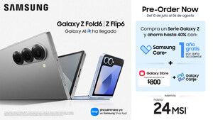 Inicia el Pre-Order en México de Galaxy Z Fold6 y Galaxy Z Flip6, junto a los nuevos Wearables de Samsung