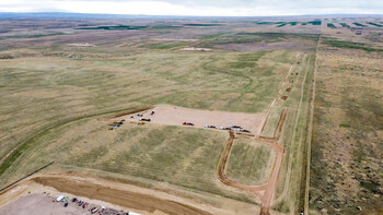 Aerial View of Black Hollow Solar Project Site