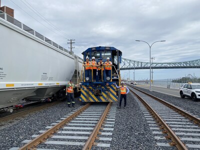 New rail tracks at the Port of Montreal (CNW Group/Montreal Port Authority)