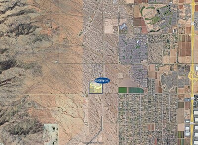 Mattamy Homes has purchased 88 acres of land in Waddell, Arizona, northwest of Phoenix. The community will be known as White Tank Vistas. (CNW Group/Mattamy Homes Limited)