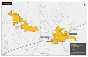 Minière O3 annonce la vente des propriétés Matachewan et Wydee à Alamos Gold