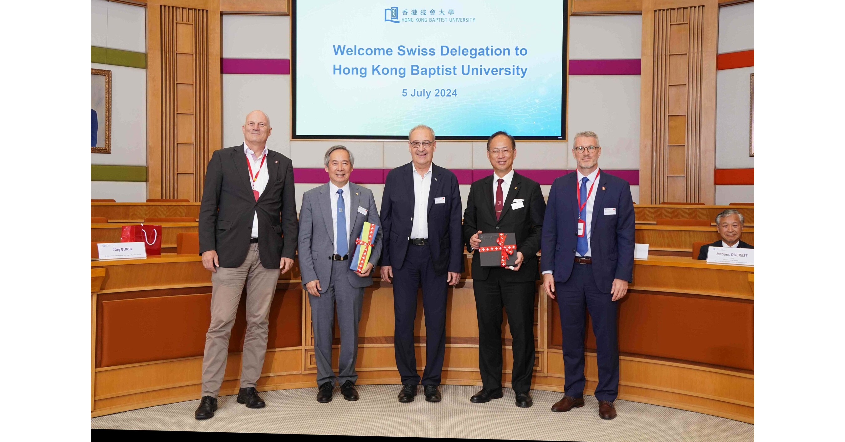 Official Swiss delegation experiences new frontiers in art tech at HKBU