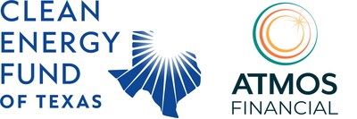 Clean Energy Fund of Texas logo and Atmos Financial logo