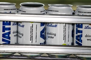 LABATT EXPANDS WATER CAN PRODUCTION TO ITS HALIFAX BREWERY