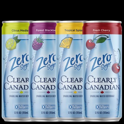 Oh yes, we CAN. Fans asked and we heard you. Clearly Canadian is now available in cans, in addition to our iconic blue glass bottles. Cans are now available in our Originals and Zero sugar flavours. (PRNewsfoto/Clearly Canadian)