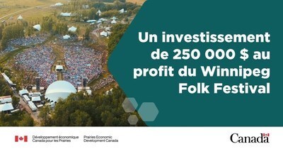Un investissement de 250 000 $au profit du Winnipeg Folk Festival (Groupe CNW/Développement économique Canada pour les Prairies)