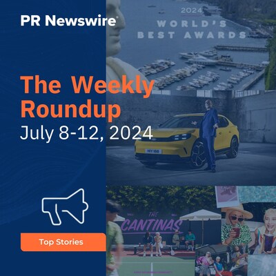 PR Newswire Weekly Press Release Roundup, July 8-12, 2024. Photos provided by Dotdash Meredith, Ford Motor Company and Taco Bell Corp.