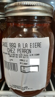 Sauce BBQ a la biere chez Perron (Groupe CNW/Ministère de l'Agriculture, des Pêcheries et de l'Alimentation)