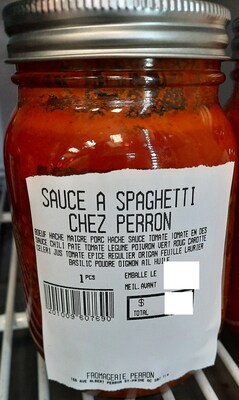 Sauce a spaghetti chez Perron (Groupe CNW/Ministère de l'Agriculture, des Pêcheries et de l'Alimentation)
