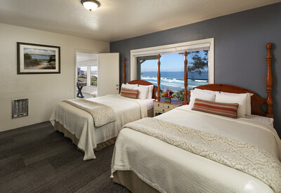 Hotel room pre renovation, which was just completed in June of 2024.