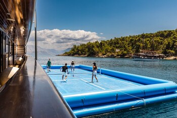 Aretha Yacht Via Croatia Pickleball Angle