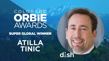 Super Global ORBIE Winner, Atilla Tinic of Dish Network