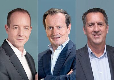 From left to right: Pierre Chaffardon, Philippe Ducellier, Mark McArthur. (CNW Group/Generix Group)