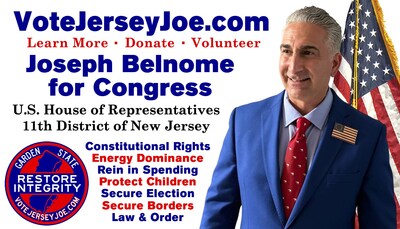 Joseph Belnome for Congress. Volunteer or Donate at VoteJeseyJoe.com