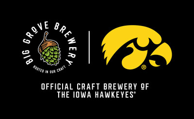 Big Grove Brewery logo and official logo of the Iowa Hawkeyes