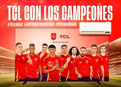 TCL Celebrates the 4-Time Champion Spanish National Football Team
