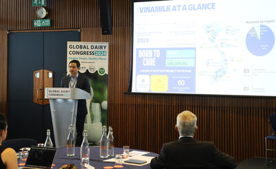 Vinamilk’s presentation showcased its commitment to sustainability and innovation in the dairy industry