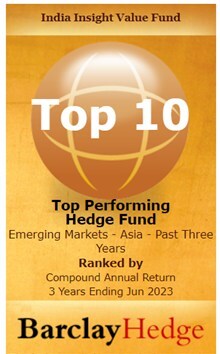 Top 10 Fund Award 2023 in the ‘Top Performing Hedge Fund’ in Emerging Markets Asia- Past Three Years Category (PRNewsfoto/Fair Value Capital)