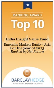 Top 10 Fund Award 2023 in the Emerging Markets Equity – Asia 2023 Category (PRNewsfoto/Fair Value Capital)