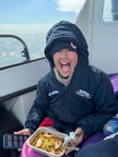 16-year-old Maya Merhige back on the boat after successfully swimming the English Channel on July 13, 2024, in 11 hours and 39 minutes.