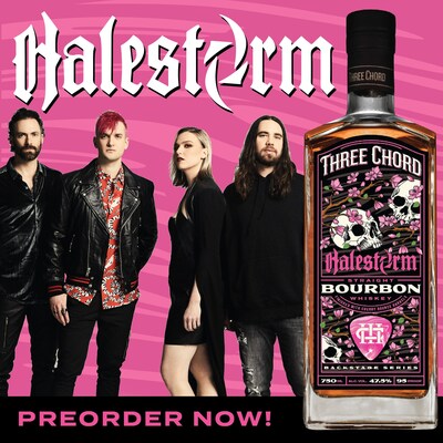 Halestorm and Three Chord Bourbon Bottle