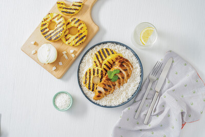 Grilled Hawaiian Chicken and Coconut Rice