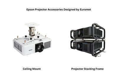 Epson’s new lineup of projector stacking frames, ceiling mounts and accessories designed by Euromet are cost-effective solutions, allowing customization to support challenging installations