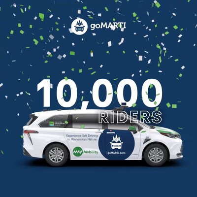 May Mobility achieves 10,000 rider milestone in rural Grand Rapids, Minnesota