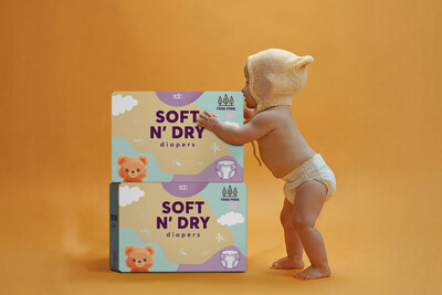 Soft N Dry Diapers with ecoFlex Core