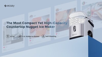 ecozy Unveils the Most Compact Yet High-Capacity Countertop Nugget Ice Maker