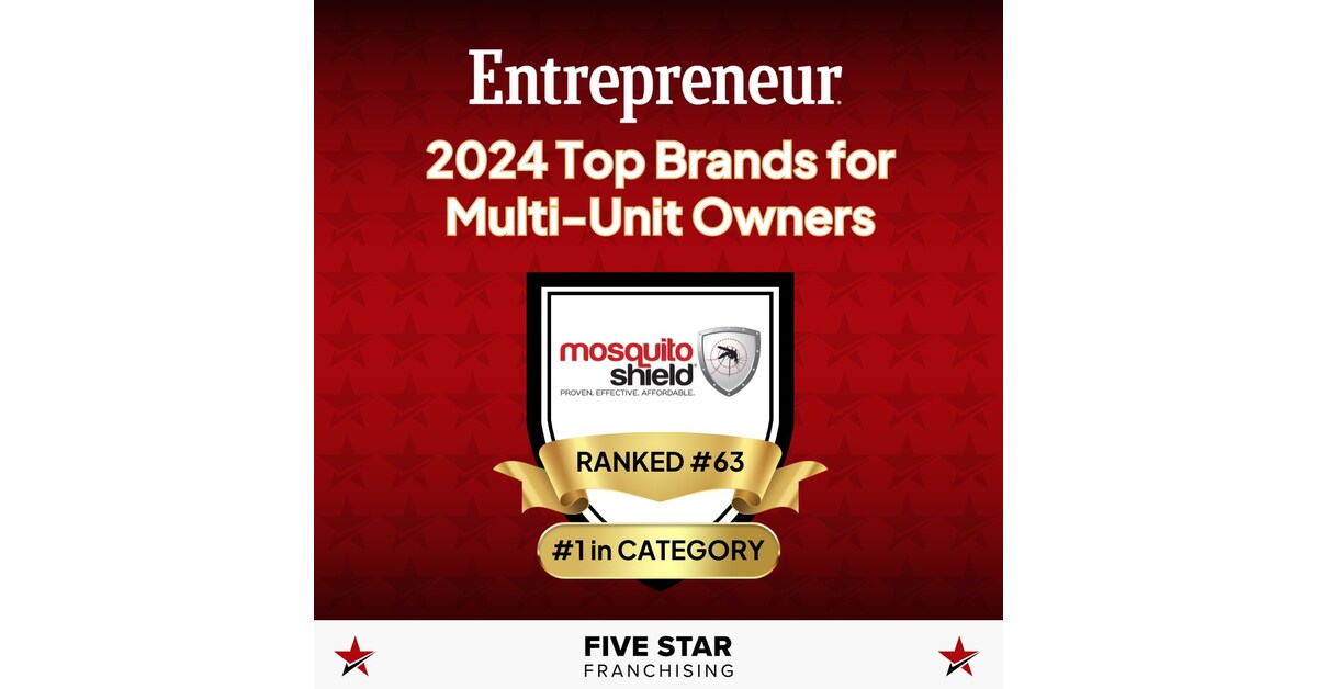 Mosquito Shield named No. 1 pest control franchise by Entrepreneur Magazine