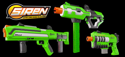 Siren Ultra Long Range Blasters are engineered for ultimate speed and distance – right out of the box!