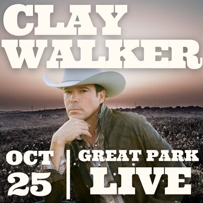 Clay Walker to Perform at Irvine’s Great Park Live on October 25