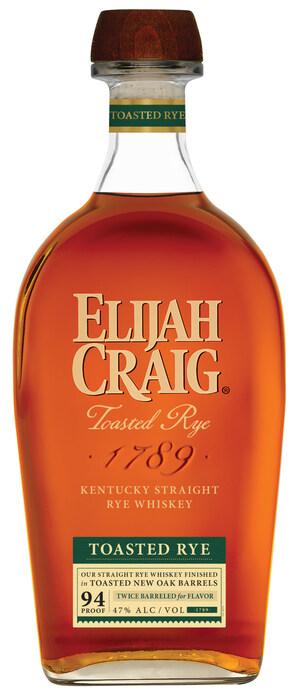 Elijah Craig Launches Toasted Rye Kentucky Straight Rye Whiskey