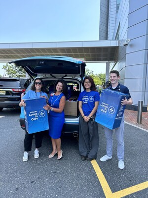 As part of the Subaru Loves to Care® initiative, Subaru employees presented 1,000 care packages for frontline workers in addition to a donation of care kits for patients at Cooper University Health Care.