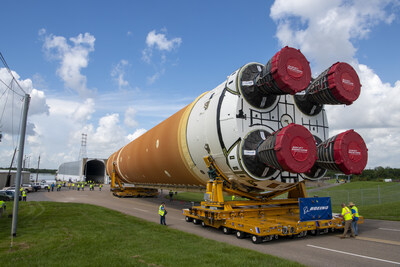 Boeing delivers rocket stage to NASA, will launch first humans around the moon since Apollo (Boeing photo.)
