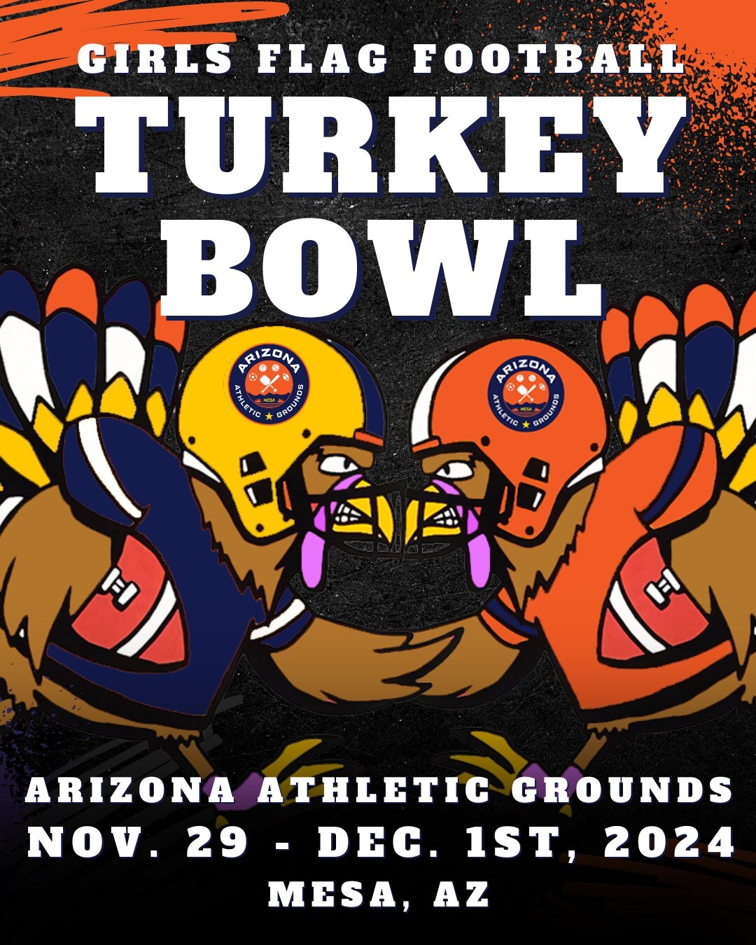 ARIZONA ATHLETIC GROUNDS TO HOST INAUGURAL THANKSGIVING WEEKEND NATIONAL GIRLS FLAG FOOTBALL TOURNAMENT