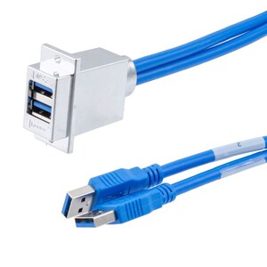 Increase Data Speeds and USB Ports with L-com's New USB Double-Stack Adapter Couplers and Cables