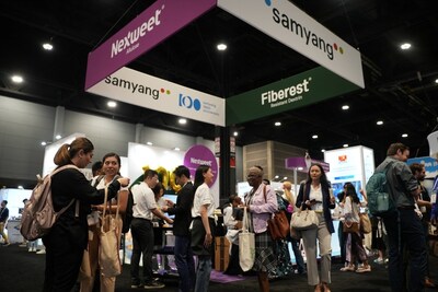 Samyang Corp's promotional booth at IFT 2024.