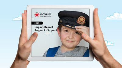 La Fondation Air Canada a publié son Rapport d’impact 2023 dans lequel sont présentés ses programmes et ses partenariats qui ont changé la vie de nombreux enfants au Canada. (Groupe CNW/Air Canada)
