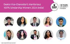 10 Indian Students Awarded Deakin University Vice-Chancellor's Meritorious 100% Scholarship valued at over INR 60 Million