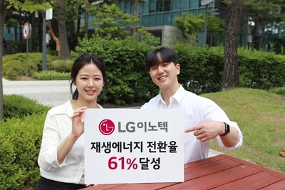 LG Innotek employees are introducing the performance of ‘achieving renewable electricity transition rate of 61%’