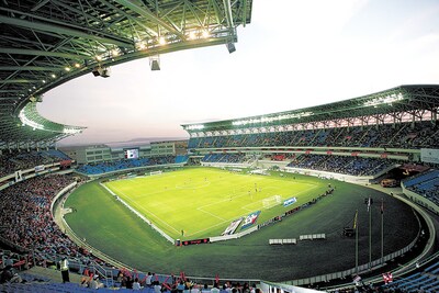 Ombaka National Stadium in Benguela, Angola, constructed by POWERCHINA