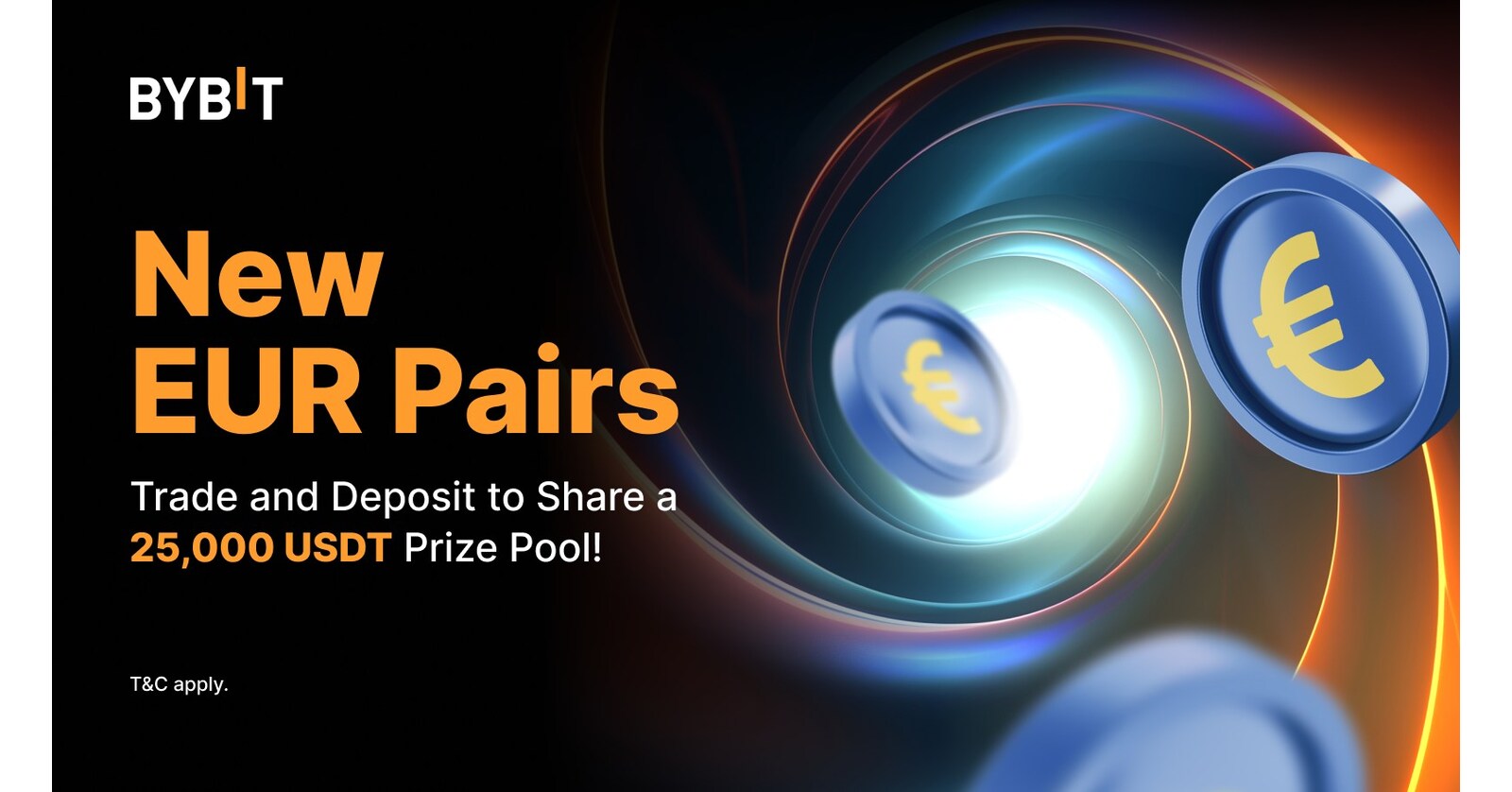 Bybit Expands EUR Spot Pair Offerings with Exciting 25,000 USDT Giveaway