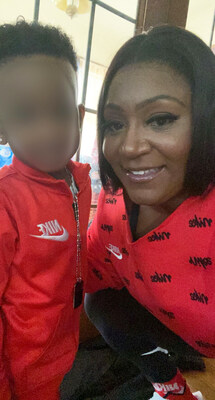 Brandy Jones (pictured with her son) is suing Star Kiddos Childcare Center, claiming the Houston facility endangered her 4-year-old son’s life when a van driver left him in the daycare’s van for approximately two hours on May 24, 2023.