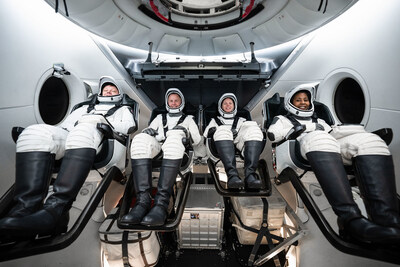 The crew of NASA’s SpaceX Crew-9 mission to the International Space Station poses for a photo during training in Hawthorne, California. Credit: SpaceX