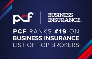 PCF Insurance Services Ranks #19 Among Business Insurance's List of Top US Brokers