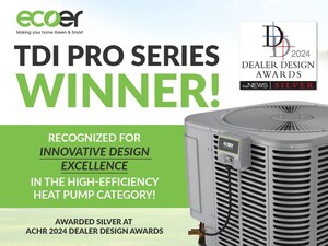 Ecoer Wins Silver Award for High-Efficiency Residential Equipment from the ACHR News 2024 Dealer Design Awards