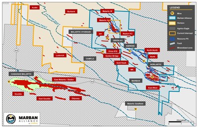 Figure 2: Marban Alliance Project Map (CNW Group/O3 Mining Inc.)