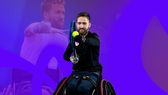 Rob Shaw représentera le Canada aux Jeux paralympiques Paris 2024 en tennis en fauteuil roulant. PHOTO : Comité paralympique canadien (Groupe CNW/Canadian Paralympic Committee (Sponsorships))